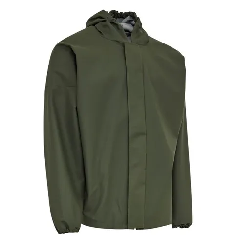 Elka regnjakke PVC Oliven