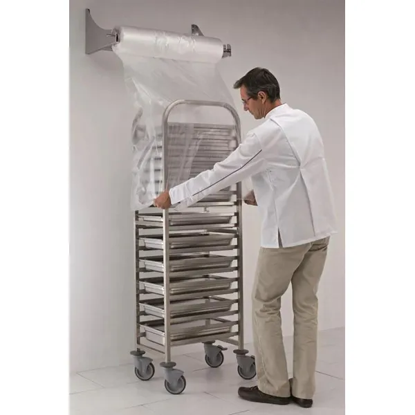 Plasthette til tralle GN2/1, rull à 150stk