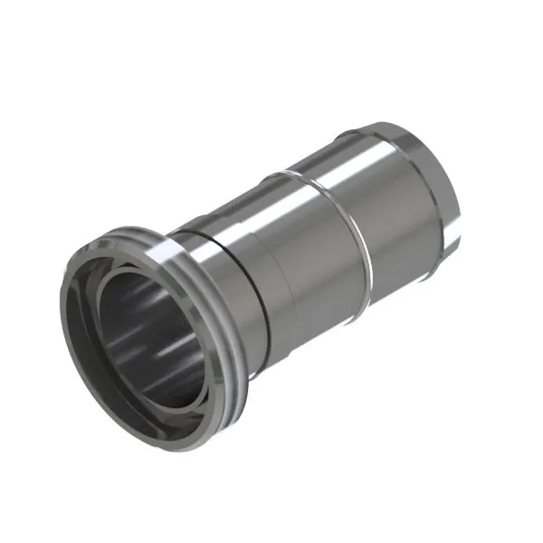 Slangenippel DIN han (304)