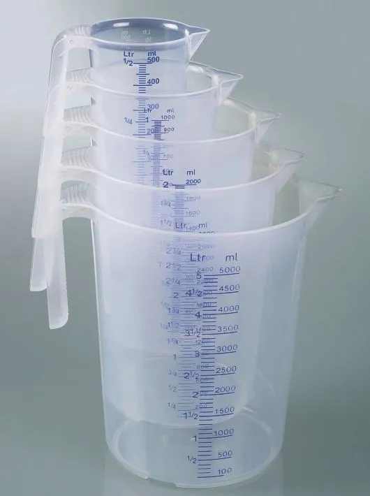 Målebeger 3L PP m/gradering