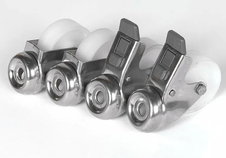 Hjulsett til gulvstativer, 4 stk