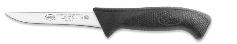 Utbeiningskniv smal rett 12cm sort