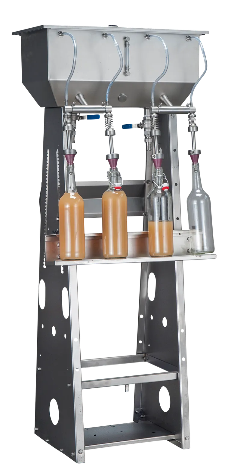 Voran enkel flaskefyller med 4 stasjoner